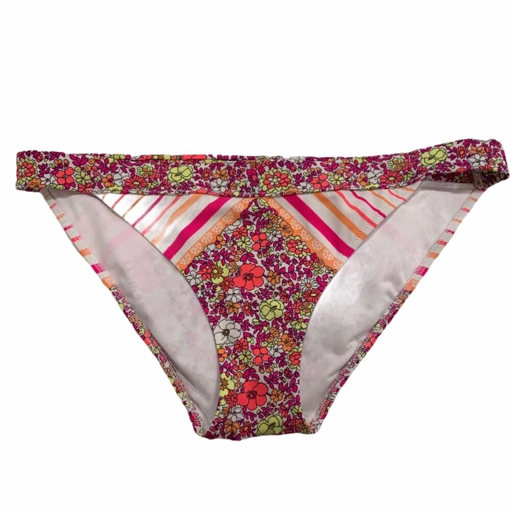 Victoria’s Secret Pink Orange Floral Bikini Bottom